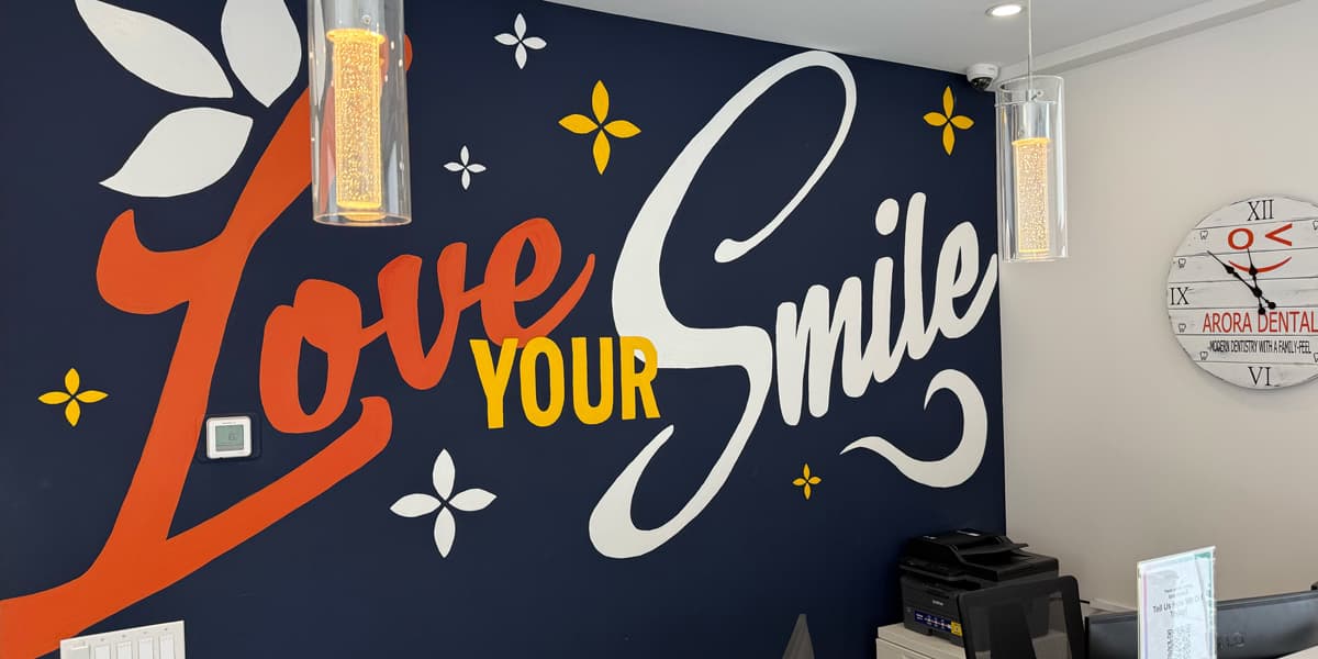 Love Your Smile mural wall